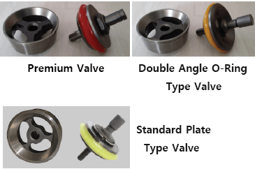 Three web valve and seat